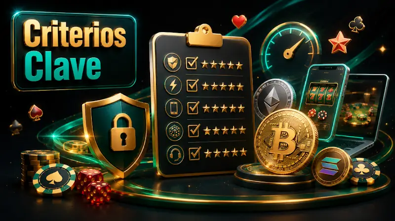 Criterios principales para elegir un cripto casino